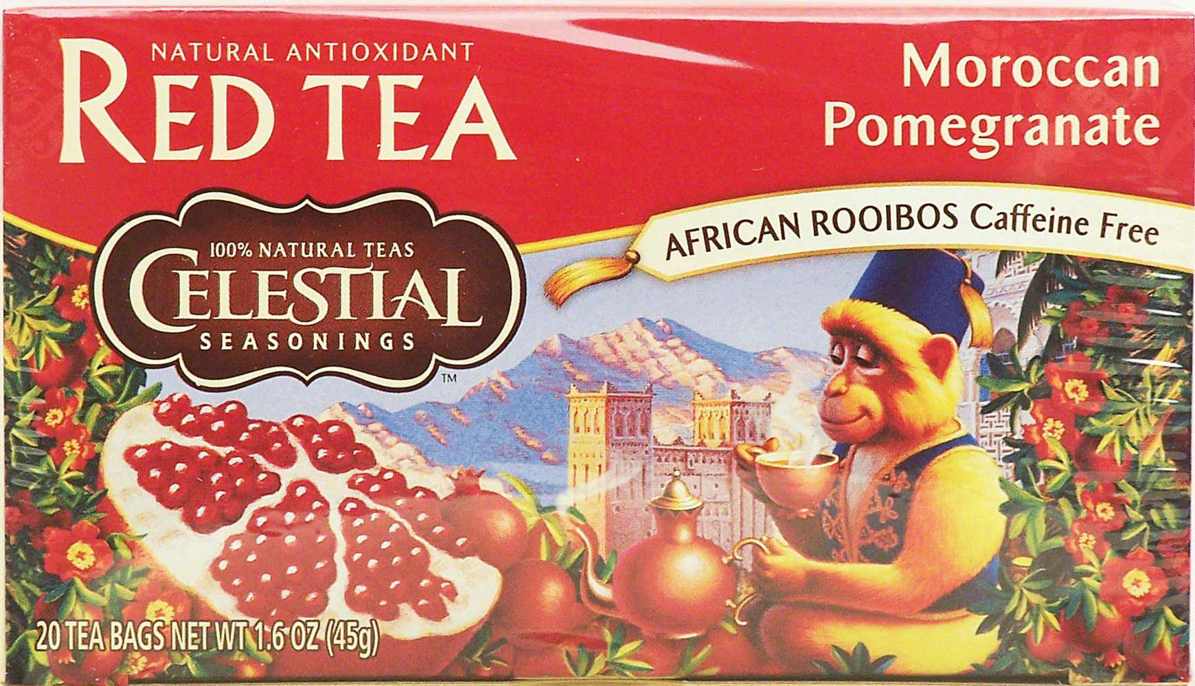 Celestial Seasonings Moroccan Pomegranate red tea, african rooibos, caffeine free, 20-bags Full-Size Picture